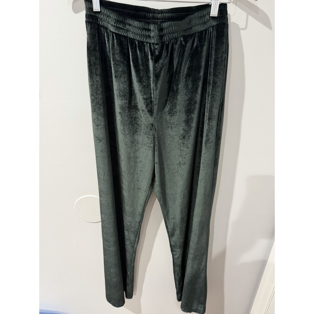 VtG Y2K PINK Victoria's Secret Velour Sweatsuit Set Black Hoodie Sz S Pants Sz M - Picture 11 of 11
